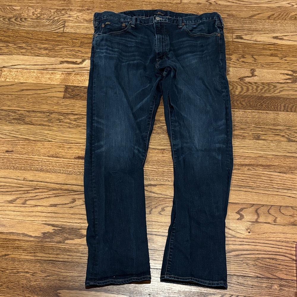 Polo Ralph Lauren Men's Varick Slim Straight Deep Indigo Straight Jeans 38/32